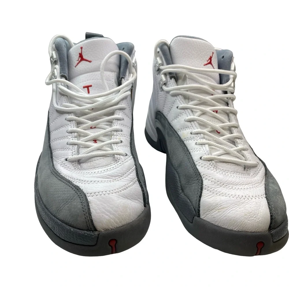 Jordan Men's White and Gray High-Top Sneakers